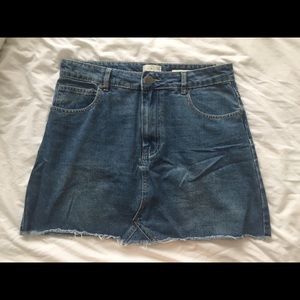 Cotton On A-Line Mini Denim Skirt